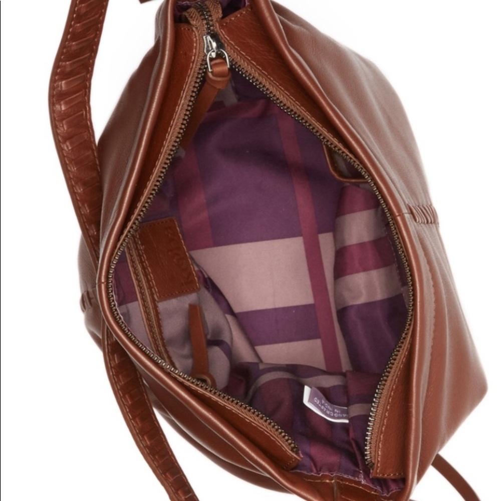🌸KOOBA LIMÓN LEATHER HOBO BAG IN COCOA - Picture 2 of 5